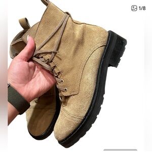 All saints Tan Suede boot